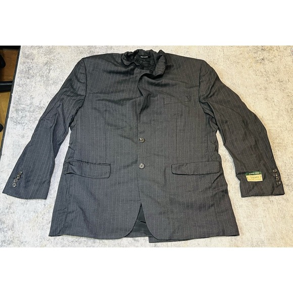 Lauren Ralph Lauren Other - Lauren Ralph Lauren Blazer Mens 42R Gray Pinstripe Wool Suit Jacket Vintage 90s